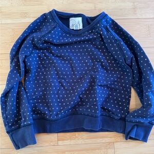 LIKE NEW! Peek Blue Kids Cotton Star Pattern Sweatshirt Sz XS 2-3